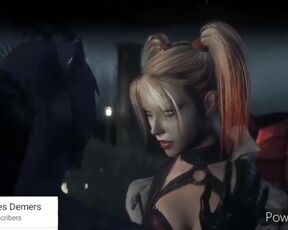 Batman Arkham Knight: Catwoman Kisses Harley Quinn but it in a Mode