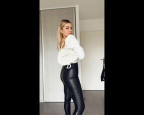 Romy (youtuber) leather pants ig tv haul