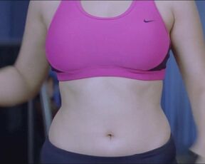 Hansika Sexy Fap Workout