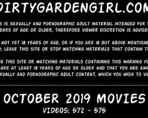 Dirtygardengirl OCTOBER 2019 NEWS: fisting prolapse giant toys extreme