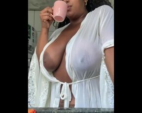 Sexy morning - Black coffe with your black hot girl