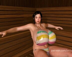 Asian Girl Breast Expansion In Sauna Japanese Animation