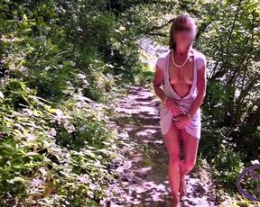 Ali-Jay Strips Naked on Roadside Public Footpath