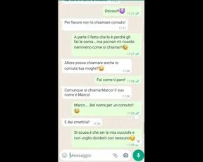 Parlo con la moglie del cornuto 1 parte Chat Whatsapp