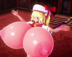 Imbapovi - Flandre Scarlett Giantess Breasts Inflation