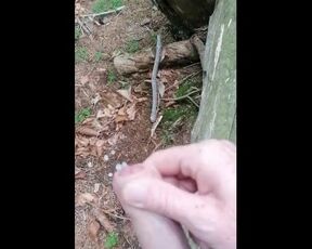 Public Cumshot in the Forest