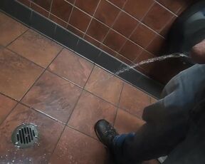 Pissing on floor drain