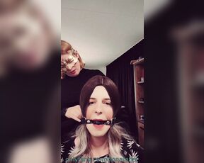 Mistress Fiona and Her cute sissy slave (phone footage)