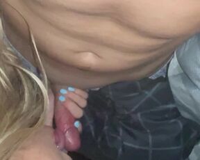 Hot Blonde Sucking Fat Cock Up Close, Sloppy, Slow and Lick