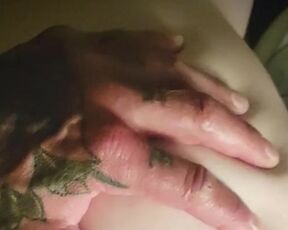 Tight pussy fucked and licked in late night threesome POV