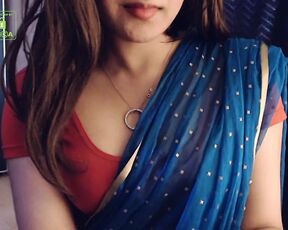 Cammodel BadGirlLHR in Saree