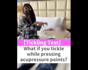 What if you tickle while pressing acupressure points?♡ #shorts