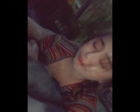 Beautiful Blue Eyed Cheating Native American Teen Sucking Dick on Snapchat