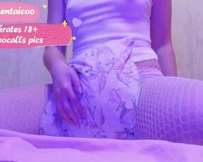 Petite Schoolgirl Rides her Pillow and Moans