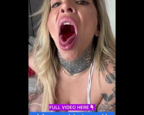 Your giantess Ashley is excited eating gummy sharks and starts masturbating