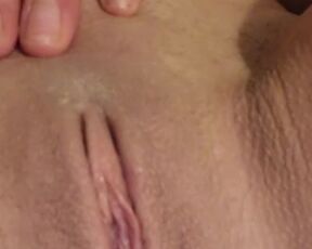 Close up pussy play dripping cum