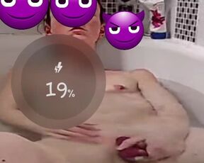 Bath time masturbating