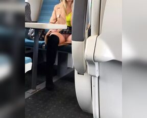 No Panties on Train