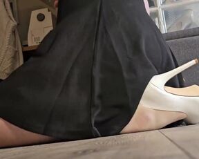 I fuck my dildo in my white heels, until I cum and orgasm all over it. I was so wet during this...