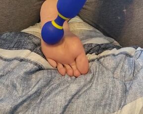 Using a vibrator on my feet