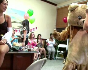 DANCINGBEAR - Interracial Party With Gang Of Horny Bitches Sucking Every Big Cock In Sight!