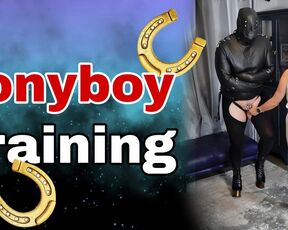 Training Zero Femdom Pony Boy BDSM Training! Bondage Slave Real Homemade Orgasm Cum Milf Stepmom Female Domination